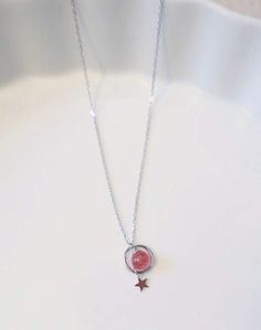 Strawberry Quartz Crystal Necklace, Sterling Silver Necklace, Dainty Natural Strawberry Quartz Necklace This cute and delicate necklace features a beautiful strawberry quartz pendant on a Sterling Silver chain. Very unique and Cute design. It can show your unique personality, it can also be a special gift for yourself and for your loved one. Comfortable wearing. Thickening platinum plating technology will keep the necklace more durable. Enjoy feelings of peace, love, and success with this strawberry quartz gemstone Necklace! Strawberry Quartz is an amazing stone that has the ability to bring energies of universal love into your life so that you can be amazed by how much the universe adores you. This feeling of love will create in you a sense of personal importance that will enable you to w Sterling Silver Necklace Dainty, Quartz Crystal Necklace, Jewelry Lookbook, Strawberry Quartz, Necklace Dainty, Silver Pendants, Quartz Necklace, Quartz Pendant, Delicate Necklace