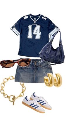 #summer #outfit #navy #fashion #stargirl #streetwear Navy Concert Outfit, Jersey Outfit Summer, Navy Jersey Outfit, Aesthetic Outfit Streetwear, Music Inspired Outfits, Navy Streetwear, Stargirl Outfits Summer, Stargirl Fits, Stargirl Casual Outfits