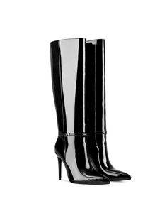 [ SIZE ] Heel height is 10.5cm/4.13"
[ MATERIAL ] Made of high-quality PU leather, the lining is comfortable and soft, and the sole is durable and wear-resistant.
[ DESIGN ] Knee high boots women are selected in classic and fashionable colors for you to choose from.
[ OCCASION ] Women's knee-high boots are suitable for various combinations. You can wear them with jeans, shorts, short skirts, and various dresses to enhance your temperament.ISNOM Knee High Boots In Women, Ankle Strap Long Boot Poi Patent Leather Knee-high Boots With Round Toe For Party, Black Knee-high Boots With High Shaft For Party, Black Knee-high Boots For Party, Black High Shaft Knee-high Boots For Party, Party Patent Leather Fitted Knee-high Boots, Patent Leather High Heel Knee-high Boots For Evening, Party Fitted Patent Leather Knee-high Boots, Evening Patent Leather High Heel Knee-high Boots, Evening High Heel Patent Leather Knee-high Boots