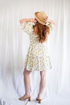 Ladies, it's time to take your fashion game to the next level with our embroidered floral belted mini dress! With a short puff sleeve and square neck, this dress will have you looking as sweet as a summer day. The embroidered floral pattern adds a pop of color and makes it perfect for any occasion. The belted waist accentuates your curves, while the mini length will show off those gorgeous legs. So, what are you waiting for? It's time to make heads turn, gorgeous! Paired With: - Pearls Chain Lin Embroidered A-line Mini Dress For Spring, Spring Floral Print Embroidered Mini Dress, Spring Embroidered A-line Mini Dress, Flowy A-line Mini Dress With Floral Print, Flirty A-line Mini Dress With Floral Print, Forever Yours, Square Neck, Summer Days, Fashion Games