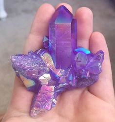 love, light & fairy dust Kristina Webb, Light Fairy, Purple Aura, Crystal Vibes, Crystal Aesthetic, Pretty Rocks, Crystal Magic, Beautiful Rocks, Mineral Stone