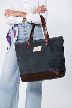 Work Bag Essentials, Waxed Canvas Tote Bag, Best Work Bag, Wax Canvas, Lynchburg Virginia, Waxed Canvas Bag, English Bridle, Character Making, Best Gifts For Mom