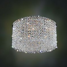 a crystal chandelier hanging from a ceiling