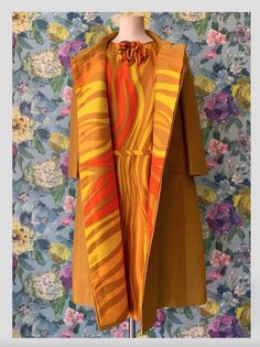 Hardy Amies Silk Dress & Coat from DRESS, in Bridport Evening Coat, Hardy Amies, Silk Shift Dress, The Royals, Sunshine Yellow, Groom Outfit, Dress Coat, Vintage Coat, Elbow Length Sleeve