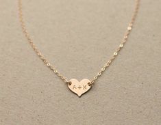 Necklace For Girlfriends, Necklaces For Girlfriends, Small Heart Necklace, Anniversary Jewelry, Jewelry Organizer Box, Solitaire Necklaces, Gold Heart Necklace, Monogram Necklace, Leaf Jewelry