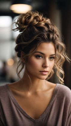 Get ready for homecoming in style with these 10easy hairstyles to tryWhether it's an updo or loose wavesthere's a look for every tasteHomecomingReady EasyHairstyles Updo LooseWaves StyleVariet Curled Updo Hairstyles, Easy Homecoming Hairstyles, Curled Updo, Long Hair Updo, Formal Hairstyles, Long Curly Hair, Homecoming Hairstyles, Hair Dos, Bride Hairstyles