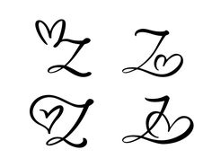 the letters i love and j are drawn in black ink