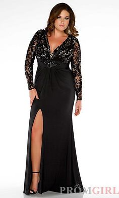 Sukienki Maksi, Plus Size Evening Gown, Evening Gowns With Sleeves, Long Sleeve Evening Gowns, Prom Dress Plus Size, 파티 드레스, Plus Size Gowns, Plus Size Prom, Gown Plus Size