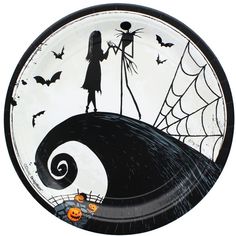 a clock with a man and woman holding hands in front of a full moon sky