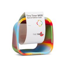 the time timer mod is designed to look like it's made out of multicolored paper