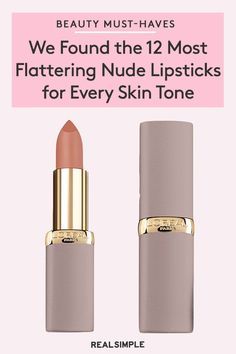 Best Pink Brown Lipstick, Best Lipstick Color For Olive Skin, Lipstick For Brown Eyes, Best Peachy Pink Lipstick, Loreal Nude Lipstick Shades, Lip Color For Cool Skin Tone, Pink Nude Lipstick For Fair Skin, Drugstore Lipstick For Fair Skin, Natural Lip Colors For Fair Skin