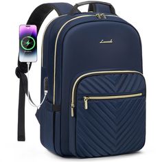 PRICES MAY VARY. 💯【Upgraded Laptop Backpack Women】: Classic V-shaped embroidery thread. Upgraded double LOVEVOOK no-slip metal zippers,water resistant Nylon fabric with polyester lining, ensures long lasting usage. Total of 4 compartments and 16 pockets for your computer,A4 folder,bottles,umbrellas,clothes,work supplies,college supplies and travel essentials.Dimensions: 12"L 17"H 7.5"D, Weight: 1.7lbs. 💻【Padded Laptop Bag Computer Backpack 】: The dedicated separate laptop compartment with cush Work Bags For Men, Office Bags For Men, Designer Laptop Bag, Stylish Laptop Bag, Black Duffel Bag, Work Bags Laptop, Macbook Bag, Laptop Backpack Women, Retro 13