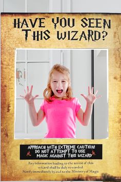 Harry Potter Party Decor - Have You Seen This Wizard? Photo backdrop for party  *affiliate link* Harry Potter Party Decor, Photo Booth Prop, Photo Booth Frame, Frame Photo, Harry Potter Party, Booth Props, Theme Party Decorations, 8th Birthday, Photo Booth Props