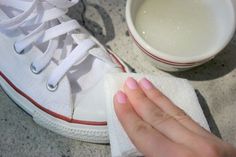 How to Clean White Converse | eHow Clean White Converse, How To Clean White Converse, Timeless Shoes, White Converse, Simple Life Hacks, Household Hacks, Ugg Boots, Tennis Shoes, Home Remedies