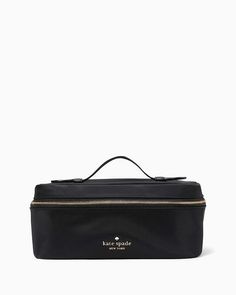 Chelsea Travel Cosmetic Case | Kate Spade Outlet Pvc Trim, Kate Spade Outlet, Pink Lipstick, Cosmetic Case, Beauty Essentials, Makeup Bag, Zip Pockets, Kate Spade, Chelsea