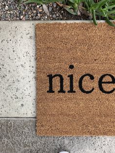 Doormat - Nice Kicks Funny Doormat Spring Doormat, Coir Rug, Entryway Rugs, Funny Welcome Mat, Doormat Funny, Weathered Paint, Gift For Newlyweds, Front Door Mat, Hall Rugs