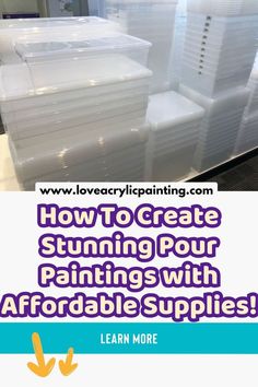 how to create stunning painting with afordable supplies