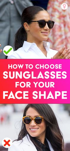 How To Pick Sunglasses For Your Face Shape: With so many options to choose from, it is easy to go wrong with picking a pair of sunglasses for your face shape. Read on to learn about the various types of sunglasses for different face shapes and which ones you should go for. #sunglasses #faceshape #fashion #style #tips #tricks Sunglasses Oval Face, Square Face Sunglasses, Where To Buy Sunglasses, Stylish Sunglasses Women, How To Choose Sunglasses, Sunglasses For Small Faces, Face Shape Sunglasses, Glasses For Oval Faces, Womens Sunglasses Face Shape