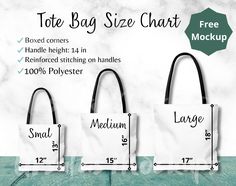 Bag Mockup, Large Tote Bag, All Over, Print Tote, Software Design, Printed Tote Bags, Large Tote, Business Logo, All Over Print