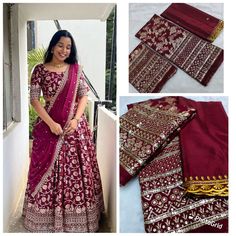 *New arrivals*

*Half Saree Now In Trend we believe in Quality 100% pure qaulity same as video*

*lehengas*

😍Pure Silk Zari weaving lehanga with  border heavy embroidery sequence work  and blouse also heavy embroidery sequence work pure silk febric!!

*Lehanga : 3 meters* 

*Blouse : 0.90 meter approx*

*Voni : 2.20 meter pure silk with embroidery cut work*

*🥳+ship*

Ready Stock 
100% pure quality 
🥰🥰🥰🥰🥰🥰🥰🥰🥰

*NOTE-be aware  copy products*
••Studio