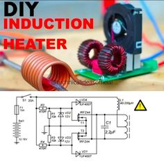 an electronic device with the words diy induction heater