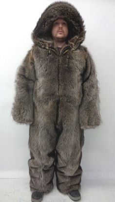 BRAND NEW DOUBLE SIDED RACCOON FUR SNOWSUIT JUMPSUIT COAT W/HOOD MEN MAN SZ ALL | eBay Hood Men, Fur Vest Women, Teddy Hoodie, Snow Suit, Fox Fur, Fur Jacket, Coats Jackets Women, Womens Vest, Front Zipper