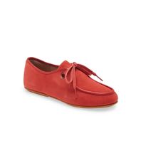 Fitflop Delfine Derby Shoe New Without Tags! Size 6 Red Add A Bold Pop Of Color To Your Everyday Look With This Minimalist Moc-Toe Derby Featuring A Dynamicush Footbed That Provides All-Day Comfort And Support. Casual Slip-on Flats With Red Sole, Casual Red Flats With Leather Sole, Red Leather Casual Flats, Casual Red Leather Flats, Casual Flats With Red Sole, Casual Red Flats For Spring, Red Leather Flats For Summer, Red Flats For Summer, Summer Slip-on Flats With Red Sole