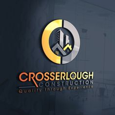 the logo for crosserlouh construction, which is designed to look like an industrial building