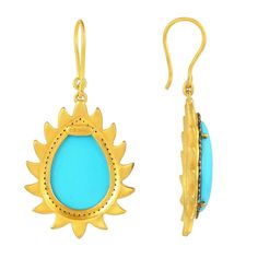 For Sale on 1stdibs - Renowned for its modern & fierce jewelry, 'Meghna Jewels' highlights her signature pave diamond arches in this stunning Flame Earrings. Part of our 'Flame Luxury Turquoise Drop Earrings, Luxury Turquoise Teardrop Jewelry, Flame Earrings, Buying Gold, Precious Gemstones, High Jewelry, Silver Diamonds, Pave Diamonds, Diamond White