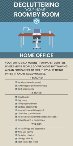 an info sheet describing how to use the home office for your computer and other items