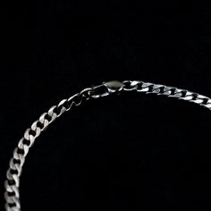 A Classic minimalist stainless steel Cuban Bracelet 4mm Width 316 Stainless Steel Non Tarnish & Water Resistant Hypoallergenic, no Irritation or Green Skin Optional Adjustable Extender Chain Hand Made in the UK Layering Earrings, O Ring Choker, Gothic Bracelet, Cuban Bracelet, Word Necklace, Gothic Pendant, Green Skin, Bracelet Box, Gothic Earrings