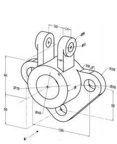 the drawing shows an image of a cylinder with two gears on it, and three parts in