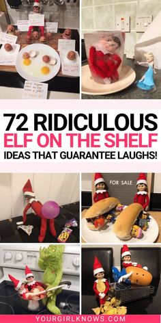 the elfs are eating breakfast and having fun with each other