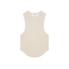 TALENTLESS | WOMENS SCALLOP TANK Ribbed Tank Vest For Summer, Summer Ribbed Tank Vest, Seamless Sleeveless Tank Top, Summer Ribbed Racerback Vest, Sporty Seamless Tank Top For Layering, Ribbed Tank Top For Layering, Everyday Seamless Sleeveless Vest, Everyday Solid Color Tank Vest, Solid Color Tank Vest For Everyday