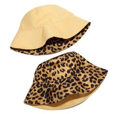 Reversible Top Type: Flat Style: Casual Size: for head 56-58cm Pattern Type: Animal Print Material: Cotton & Polyester Korean Beach, Fishing Cap, Bucket Hat Style, Bucket Hat Women, Reversible Top, Beach Fishing, Hat Summer, Flats Patterns, Hat Women