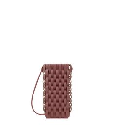 The Onda phone case is shaped by woven strips to form an undulating leather relief texture on the exterior. Worn crossbody or around the neck, this accessory can also be used as a card holder. Blush Color, Calf Leather, Card Holder, Shoulder Strap, Smartphone, Phone Case, Blush, Phone Cases, Leather