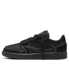 Air Jordan 1 Retro Low OG SP PS Travis Scott Black Phantom DO5442-001 Retro Basketball Shoes  -  KICKSCREW Travis Scott Shoes, Nike Travis Scott, Pretty Sneakers, Trendy Shoes Sneakers, Basket Style, All Black Shoes, Jordan Shoes Retro, Shoes Sneakers Jordans, Girly Shoes