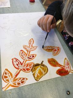 Kindergarten Art Lessons Fall, Autumn Art For Kids, Autumn Art Projects, Easter Decorations Outdoor