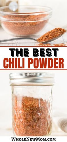 the best chili powder recipe in a glass jar