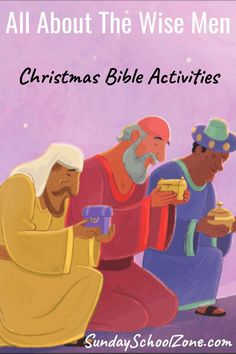 the three wise men are giving gifts to each other on christmas bible activities for kids