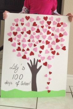 Class Tree, 100 Day Of School Project, Kindergarten Projects, 100 Day Celebration, Tattoo Cover Up