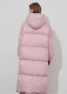 Stay warm and cozy in style this winter with this thick, hooded, pink women's puffer jacket. Fluff yourself up and stay fabulously fashionable - no matter how cold it gets! Fixed hood Lined, with 90% 600-fill-power down, 10% feather fill Polyester Front zip closure with snap storm flap Elastic cuffs Women's winter coat Machine wash, tumble dry Item #310241 Size info XS=US2=UK6=EU32 S=US4-6=UK8-10=EU34-36 M=US8-10=UK12-14=EU38-40 L=US12=UK16=EU42 ★★ It would be helpful if you provided your height Pink Down Outerwear For Fall, Pink Down Puffer Jacket For Fall, Solid Puffer Hooded Jacket For Cold Weather, Trendy Hooded Puffer Outerwear, Trendy Hooded Puffer Jacket For Winter, Warm Hooded Puffer Jacket For Cold Weather, Hooded Puffer Jacket With Drawstring For Cold Weather, Pink Hooded Jacket For Cold Fall Weather, Hooded Duck Down Puffer Jacket For Fall