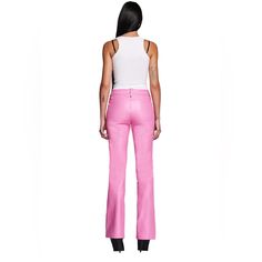 I.Am.Gia Xenia Pants Size Small Pink Faux Leather Pants Featuring Lace-Up Detail At The Front Of The Pant On The Upper Thigh Of Both Legs And At The Center Front. -Belt Loops Around The Waist -Button Fly Closure With True Lace Up Ties -Full Length And Straight Leg Pant Style -Bodycon Fit To The Knee That Flares Out At Leg Opening Fabric Coating:100% Polyurethane Backing:100% Polyester Waist:26 Hips:30 Length:43 I Am Gia Pink, I Am Gia Pants, Tan Trousers, Khaki Cargo Pants, Straight Leg Pant, Cargo Khaki, Orange Ombre, Pinstripe Pants, Black Cargo Pants