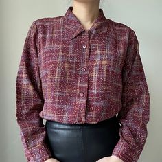 Nice pattern, breathable fabric, not heavy and anti wrinkled. Good vintage condition  Made in Japan  Estimated size medium  Pit to pit 23" Length 28" Sleeves 22.5" Shoulder 17" Casual Long Sleeve Tops With Vintage Pattern, Vintage Long Sleeve Patterned Tops, Long Sleeve Blouse With Retro Print For Fall, Long Sleeve Shirt With Retro Print For Fall, Vintage Tops With Abstract Print For Fall, Long Sleeve Shirt With Retro Print, Vintage Patterned Long Sleeve Tops, Vintage Long Sleeve Printed Shirt, Retro Abstract Print Tops For Fall