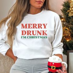 Excited to share this item from my #etsy shop: Merry Drunk, I'm Christmas Crewneck Sweatshirt, #christmastshirt #christmastshirts #christmasshirt #christmasshirts #xmas #xmastree #xmastime #xmasparty #christmas #christmastree #christmastime #christmasmood #merrychristmas #santa #christmasspirit #christmasvibes #wine #christmasparty #happyholidays #holidayseason #holidayseasons #holidayvibes #december #decembervibes #xmasvibes #pinetrees #santababy #winter #wintervibes Married To The Grinch, Mrs Clause, Christmas Crewneck Sweatshirt, Black Santa, Christmas Crewneck, Mrs Claus, Santa Baby, The Grinch, Christmas Mood