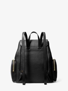 Michael Kors: Jet Set Medium Pebbled Leather Backpack Weekend Adventures, Black Leather Backpack, Kors Jet Set, Men's Collection, Jet Set, Michael Kors Jet Set, Pebbled Leather, Leather Backpack, Designer Handbags