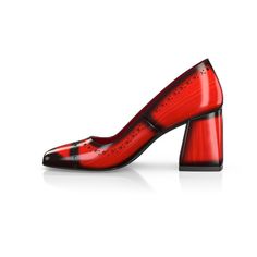 Luxury Red Patent Leather Heels, Red Patent Leather Luxury Heels, Classic Red Heels With Leather Sole, Red Leather Evening Heels, Red Heels With Red Sole For Galas, Designer Red Leather Heels, Designer Red Calf Leather Heels, Red Heels With Leather Sole For Galas, Red Leather Pointed Toe Shoes