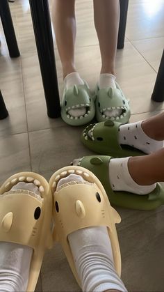 creds to image owners ~ Shark Slippers Aesthetic, Shark Slides Aesthetic, Shark Flip Flops, Cute Slippers Aesthetic, Shoes Pics Aesthetic, Chanclas Aesthetic, Shark Crocs, Cute Things Aesthetic, Aesthetic Slippers