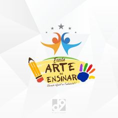 the logo for an art festival with people holding hands and crayons on it