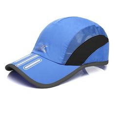 You will find that this baseball cap is a high quality, stylish cap made with high quality materials and is designed to be stylish and comfortable. Casual Windproof Baseball Cap With Curved Brim, Functional Blue Hats For Outdoor, Blue Breathable Six-panel Hat, Sporty Flat Cap For Outdoor, Functional Blue Visor Hat, Sporty Outdoor Flat Cap, Blue Functional Outdoor Hat, Functional Blue Outdoor Hat, Breathable Outdoor Hat For Baseball Season